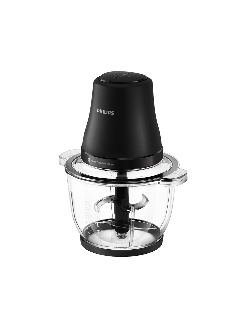 Philips HR1502/00 4 Bıçaklı Doğrayıcı 3000 Serisi Siyah Plastik Hazneli 500 W Güç ve PowerChop Teknolojisi